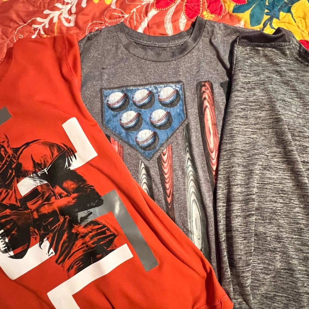 Make an offer! Lot of 3 boys sports shirts. Medium/Large